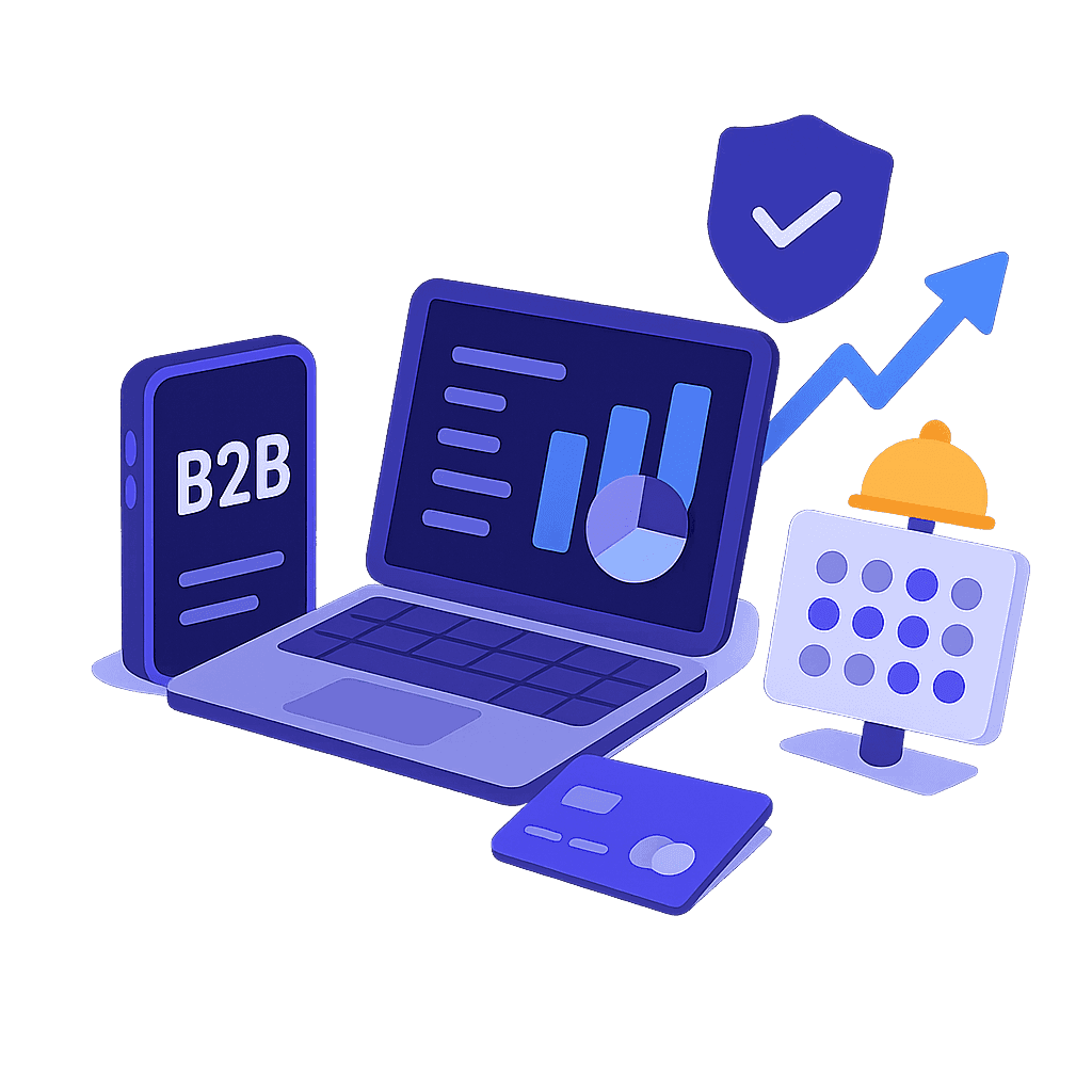 B2B-Dashboard mit Leistungsberichten