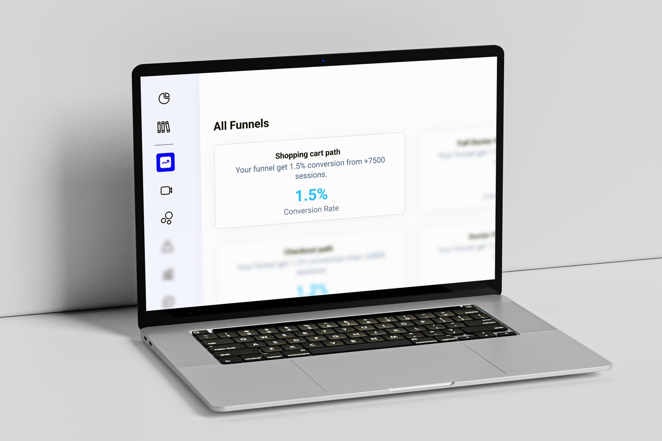 Conversion-Funnel-Analyse in Qube Analytics — originale Produktansicht 3
