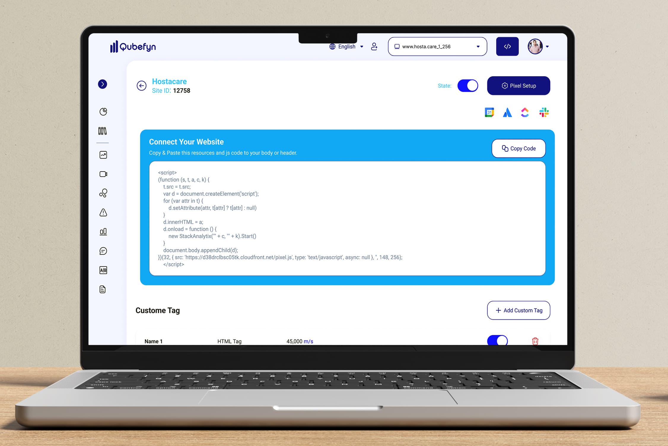 Sitzungsaufzeichnungen und Analyse der User Journey — originale Produktansicht 2