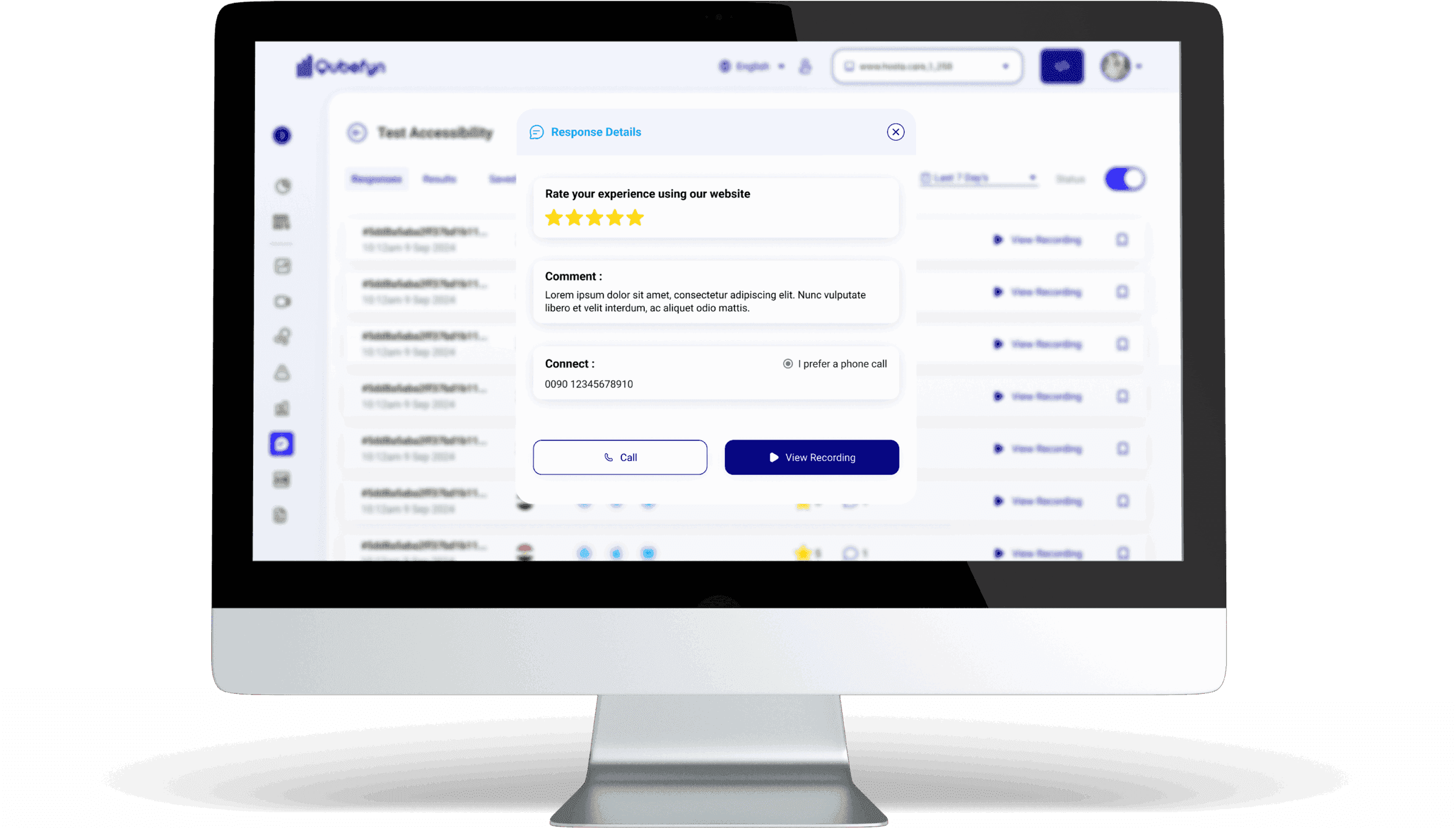 Erfassung und Analyse von Kundenfeedback in Qube Analytics — originale Produktansicht 3