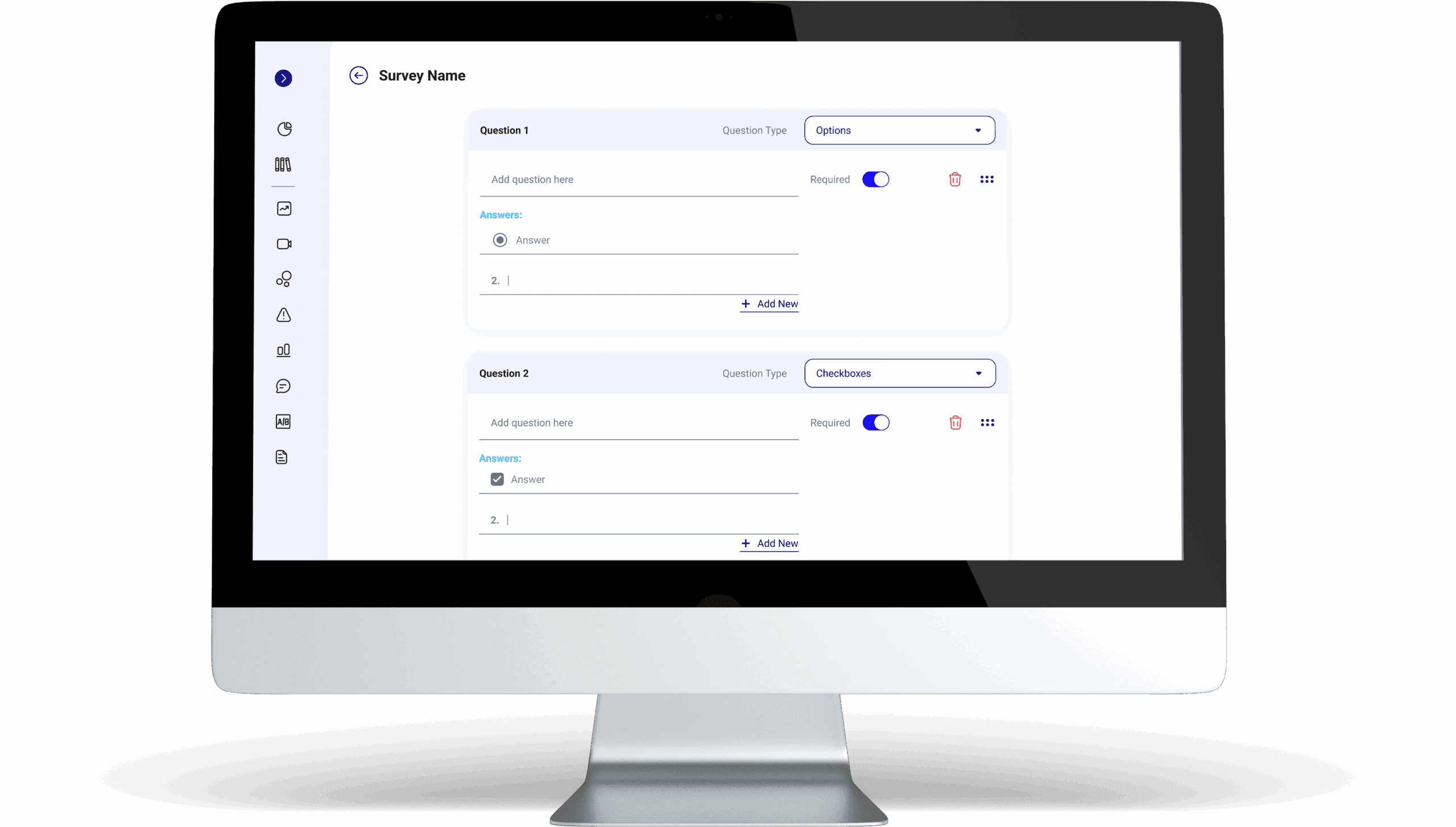 Umfragekonfiguration und Voice-of-Customer-Analyse — originale Produktansicht 2