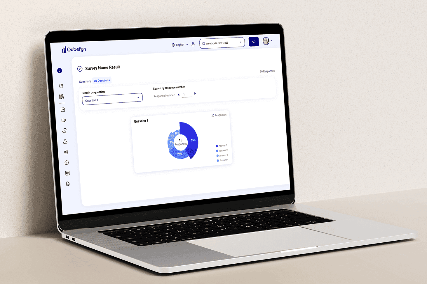 Umfragekonfiguration und Voice-of-Customer-Analyse — originale Produktansicht 1